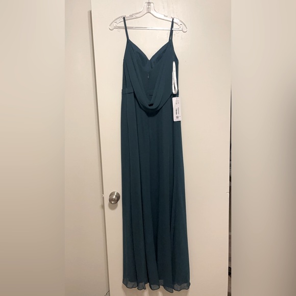 Hunter Green Long Dress - Picture 2 of 3